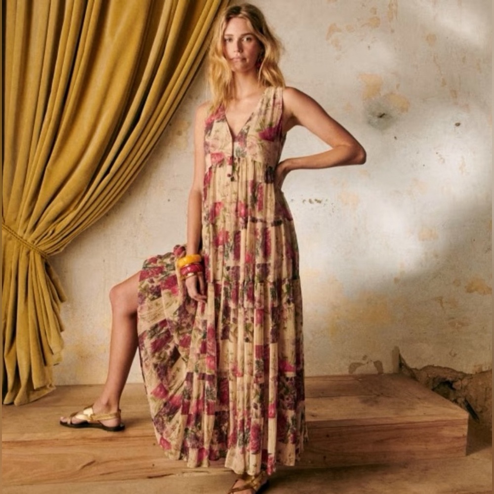 Sézane Alameda floral maxi dress